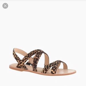 J. Crew calf hair sandals *NEW*
